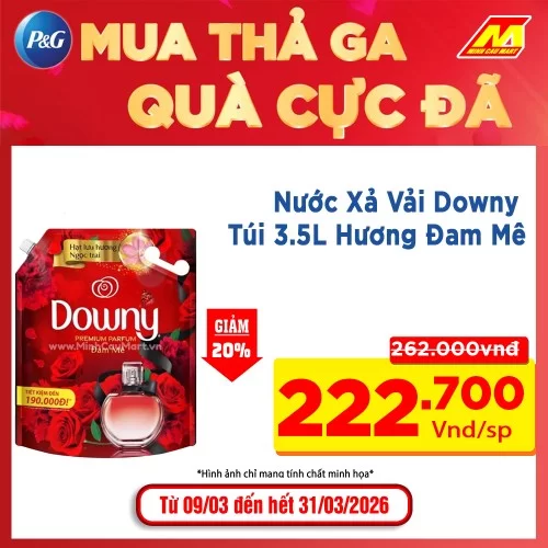 Nước Xả Vải Downy Túi 3.5L Hương Đam Mê 