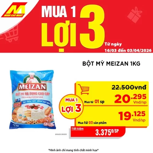 Bột mỳ Meizan 1Kg 