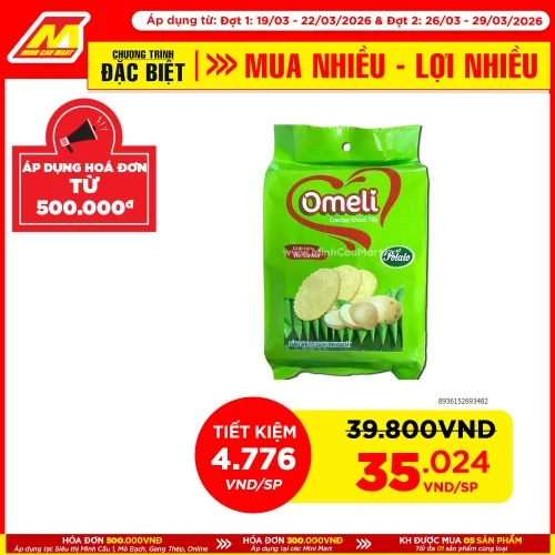 Bánh kem cracker Omeli khoai tây 300g