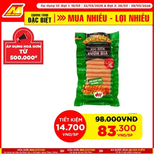Xúc Xich Vườn Bia 500g