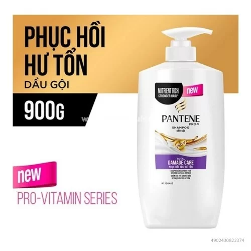 Dầu Gội Pantene Phục hồi Tóc Hư Tổn 900g 