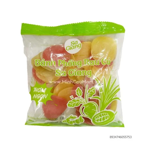 Bánh phồng tôm rau củ Sa Giang 100g