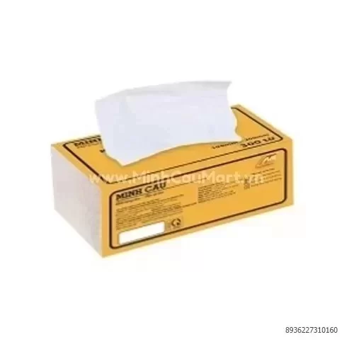 Lốc 5 gói khăn rút lụa Minh cầu vàng 200 x 198 x300 tờ    