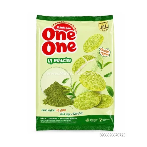 Bánh gạo One One vị Matcha 115.7g                                                                                                                                                                                                                         