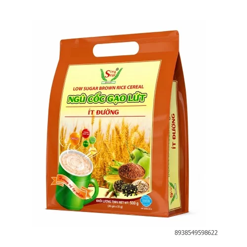Ngũ cốc gạo lứt ít đường SIng Việt bịch 500g                                                                                                                                                                                                              
