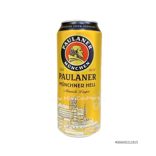 Bia lon Paulaner 500ml                                                                                                                                                                                                                                    