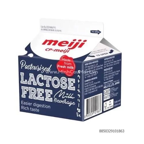 Sữa tươi thanh trùng không đường Lactoza Meiji 200ml      