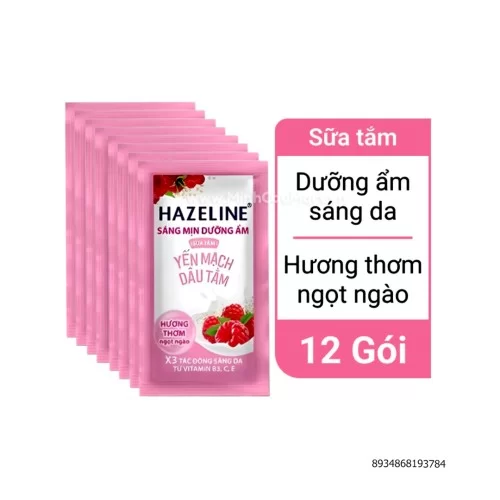 Sữa tắm Hazeline sáng mịn hương yến mạch dâu tằm dây 6g                                                                                                                                                                                                   