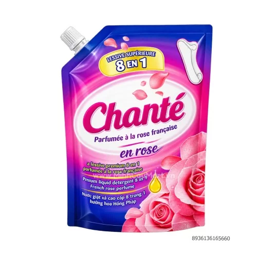 Nước giặt Chante Rose cao cấp 8 trong 1 túi 3.4kg