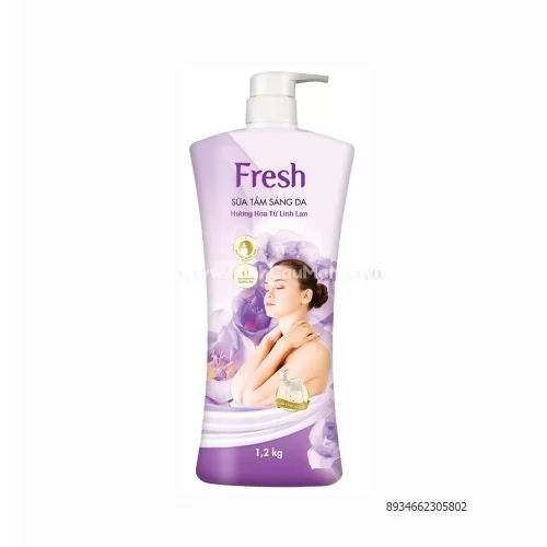 Sữa Tắm Sáng Da FRESH Hương Hoa Tử Linh Lan Chai 1.2kg