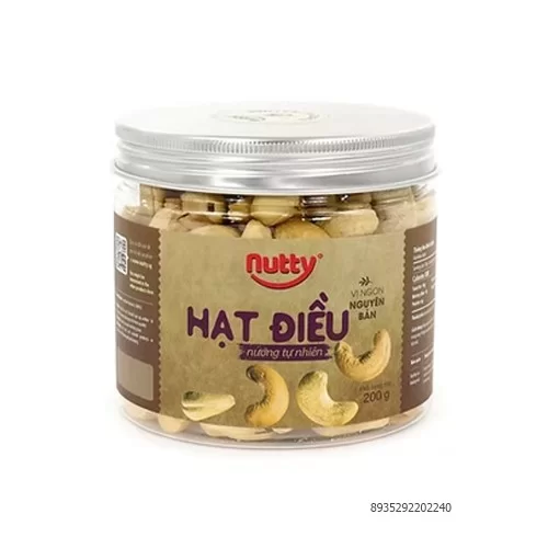 Hạt điều nướng tự nhiên Nutty 200g