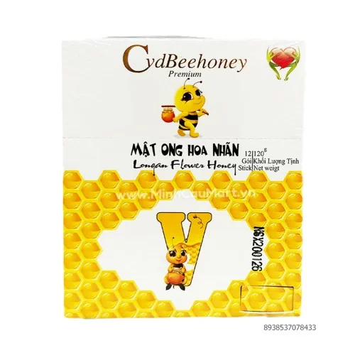Mật ong hoa nhãn Cvd Beehoney 12 gói 10gr