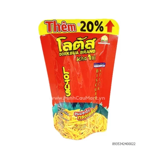Bim que truyền thống Dorkbua gói 50g thái lan