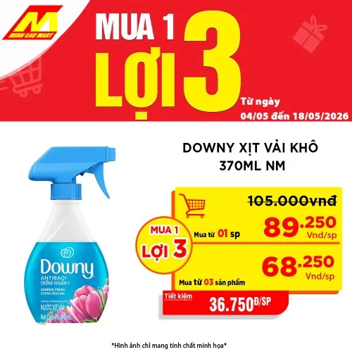 Nước Xịt Thơm Vải Downy Hương Nắng Mai 370ml