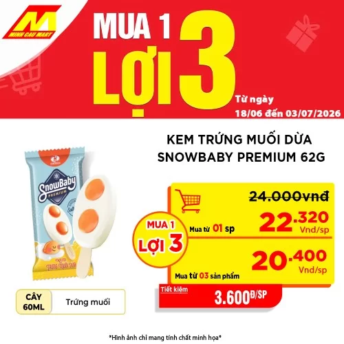 Kem trứng muối dừa Snowbaby premium 62g                                                                                                                                                                                                                   