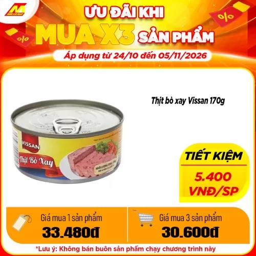 Thịt bò xay Vissan 170g