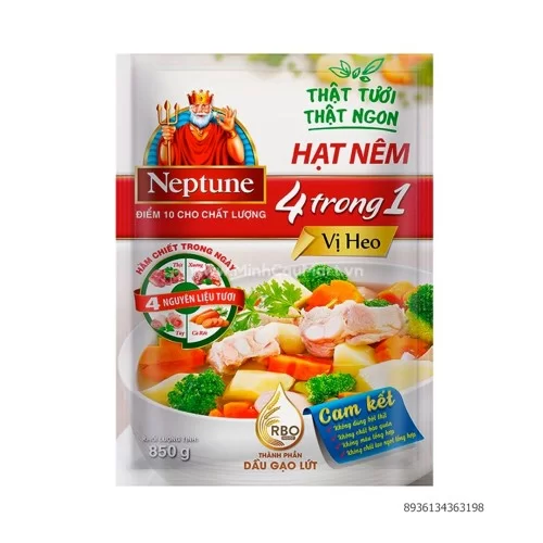 Hạt nêm vị heo Neptune 850gr