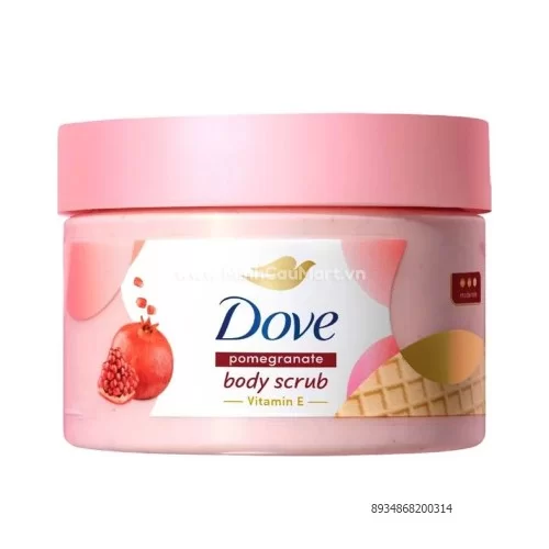 Dove tẩy da chết dưỡng ẩm hương lựu đỏ 280g                                                                                                                                                                                                               
