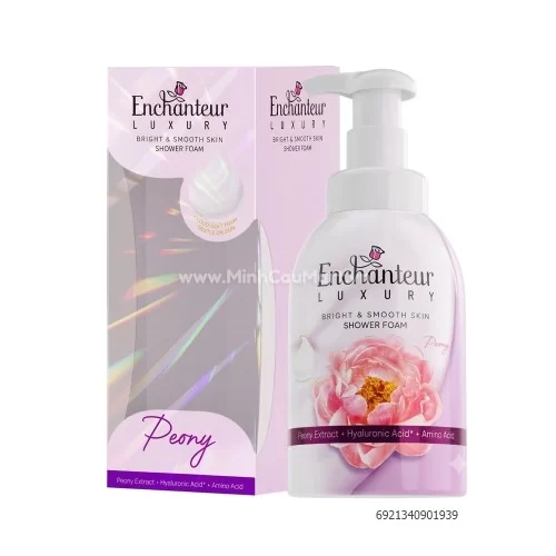 Sữa Tắm Dạng Bọt Enchanteur Luxury Dưỡng Mịn Sáng Da Hương Peony 400ml