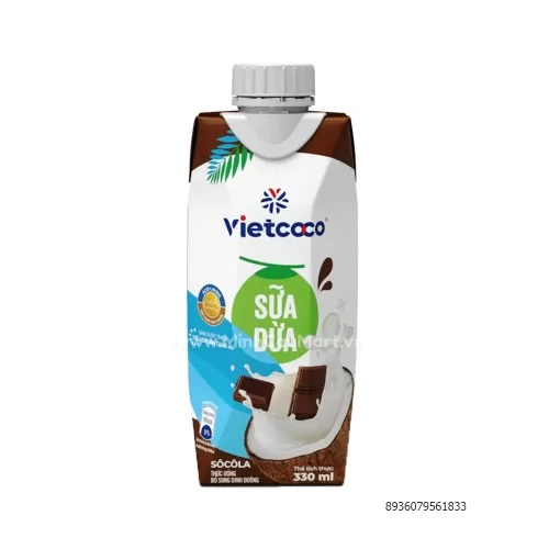 Sữa Dừa Vietcoco Vị Socola 330ml