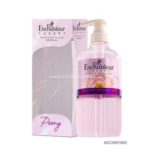 Gel Tắm Enchanteur Luxury Dưỡng Mịn Sáng Da Hương Peony 450ml