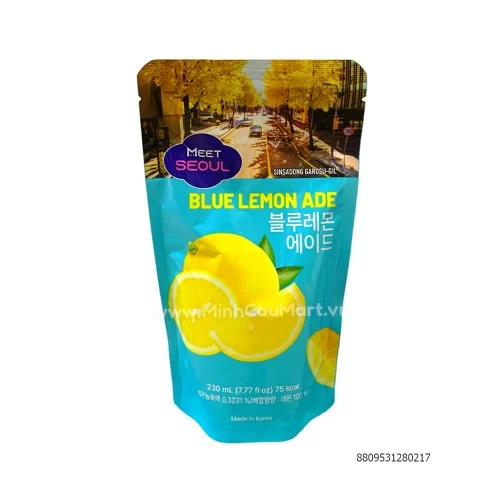 Nước Trái Cây Meet Seoul Vị Chanh Xanh Túi 230ml