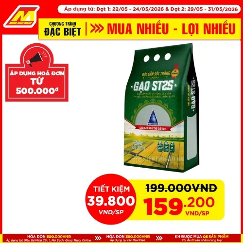 Gạo ST 25 Sóc Trăng 5KG