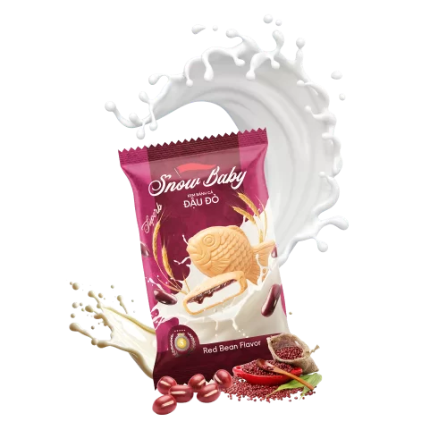Kem bánh cá đậu đỏ Snowbaby HL                                                                                                                                                                                                                            