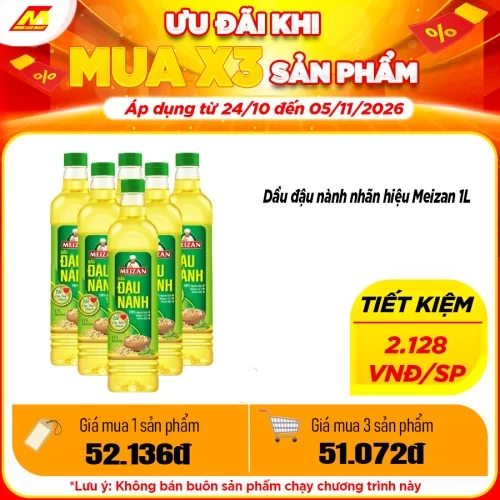 Dầu Đậu Nành Meizan Chai 1 Lít