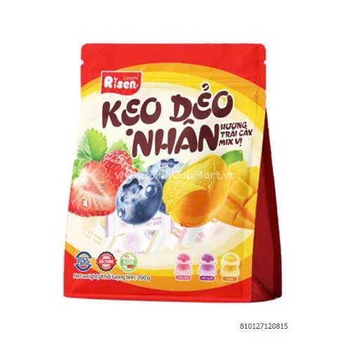 Kẹo dẻo trái cây có nhân các vị 350g                                                                                                                                                                                                                      