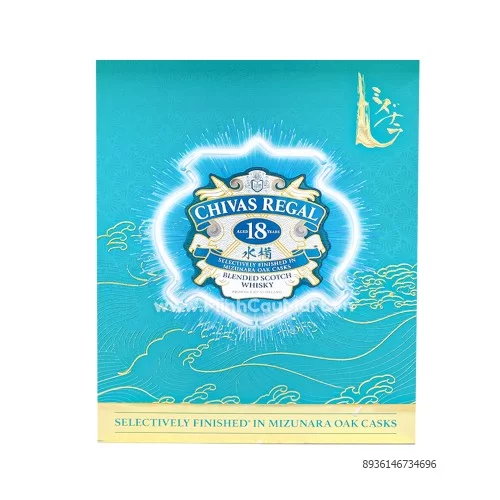 Hộp quà CV 18YO  Mizunara 70CL                                                                                                                                                                                                                            