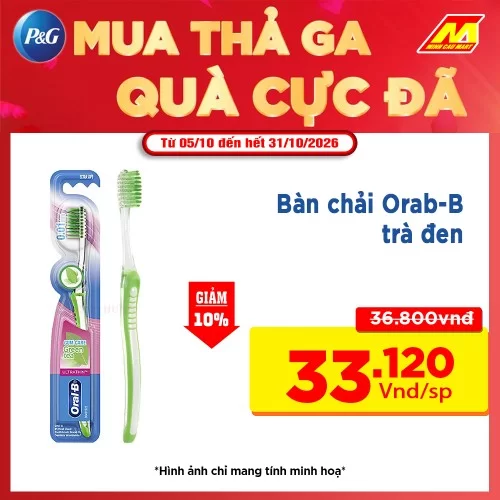 Bàn Chải Orab-B Trà Đen+ Trà Xanh 