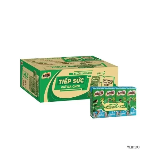 Milo ít đường 180ml 48h/thùng                                                                                                                                                                                                                             