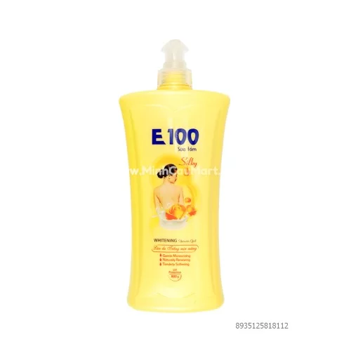 Sữa tắm E100 Silky Vàng 800ml