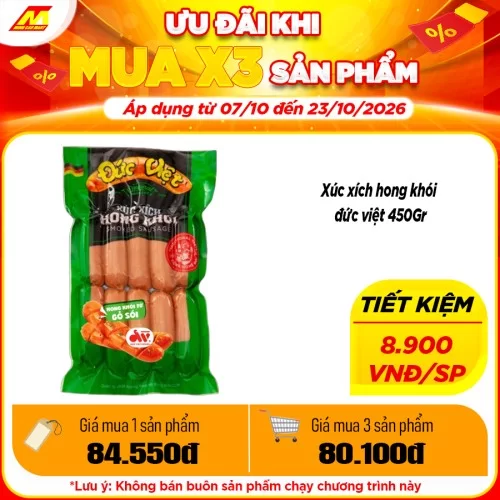 Xúc Xích Hong Khói Đức Việt 500G