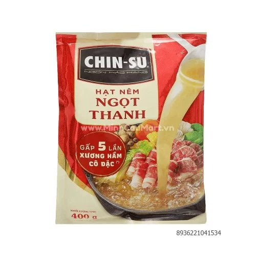 Hạt nêm chinsu ngọt thanh x5 xương hầm cô đặc và rau củ 400g