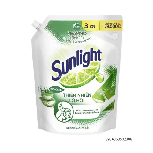 Sunlight nước rửa chén bát thiên nhiên lô hội 3Kg -65651696                                                                                                                                                                                               