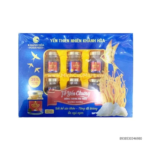 Yến chưng Khánh Hòa Đông Trùng Hạ Thảo không đường                                       