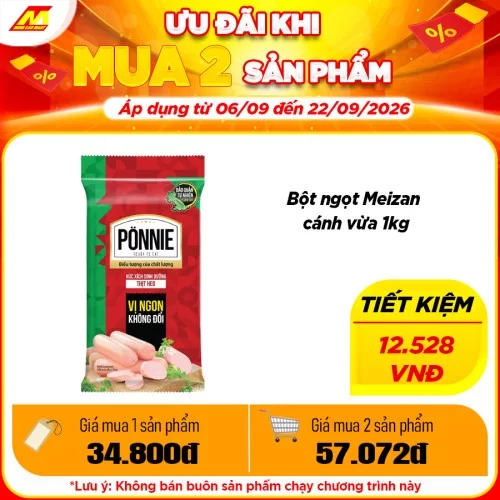 Xúc xích Ponnie 4 cây*70g