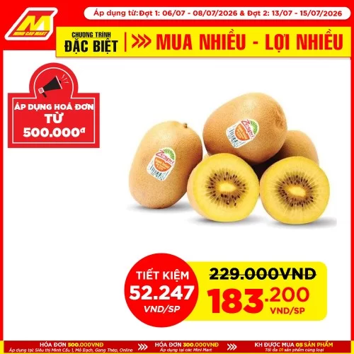 Kiwi Vàng Size 22 5 Quả/Khay