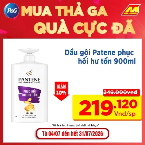Dầu Gội Pantene Phục hồi Tóc Hư Tổn 900g 