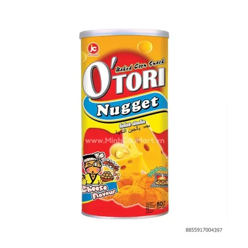 Bánh snack ngô hương phô mai hiệu Otori 80g                                                                                                                                                                                                               
