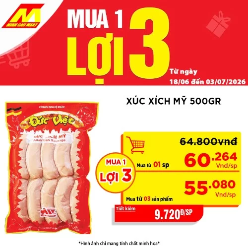 Xúc Xích Mỹ Đức Việt 500G