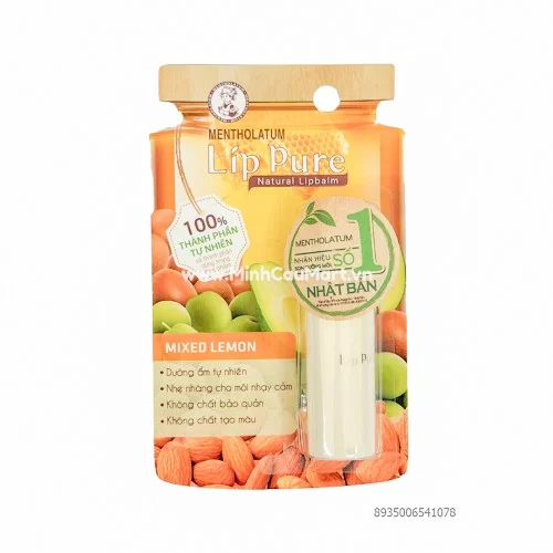 Son Dưỡng Mentholatum Lip Pure 100% thành phần tự nhiên