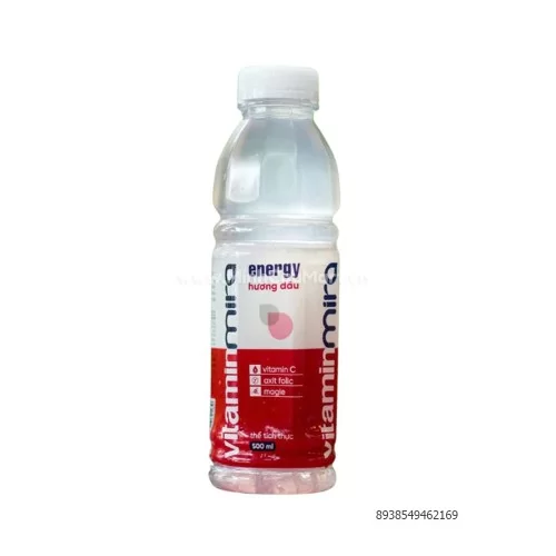 Nước Vitamin Mira Energy Hương Dâu 500ml