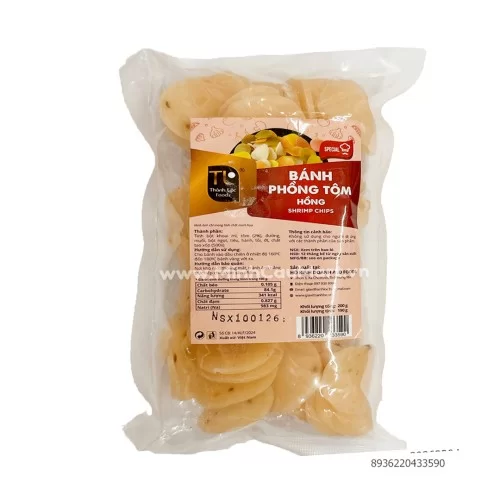 Bánh phồng tôm hồng Thành Lộc gói 200g                                                                                                                                                                                                                    