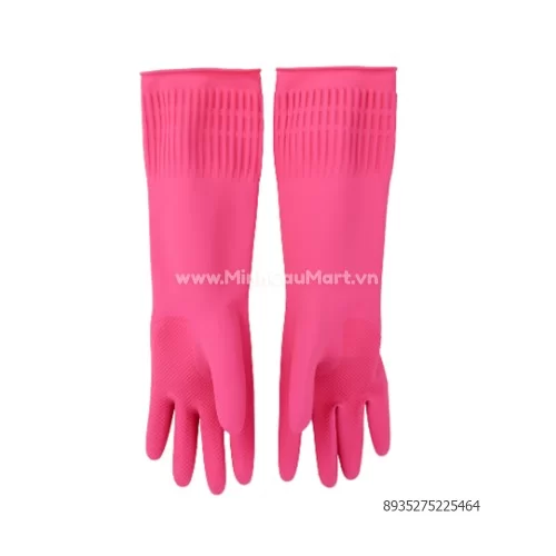 Găng tay cao su Souji - Size L (GTCSDL) - Hồng sen (Song ngữ)                                                                                                                                                                                             
