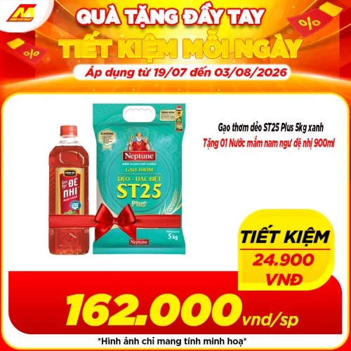 Gạo thơm dẻo ST25 Plus 5kg