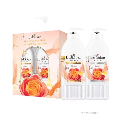 Combo Dầu gội + Dầu xả Enchanteur Cao Cấp Glamour 550g