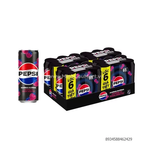 Pepsi Hương Vị Phúc Bồn Tử Lon 320x24                                                                                                                                                                                                                     